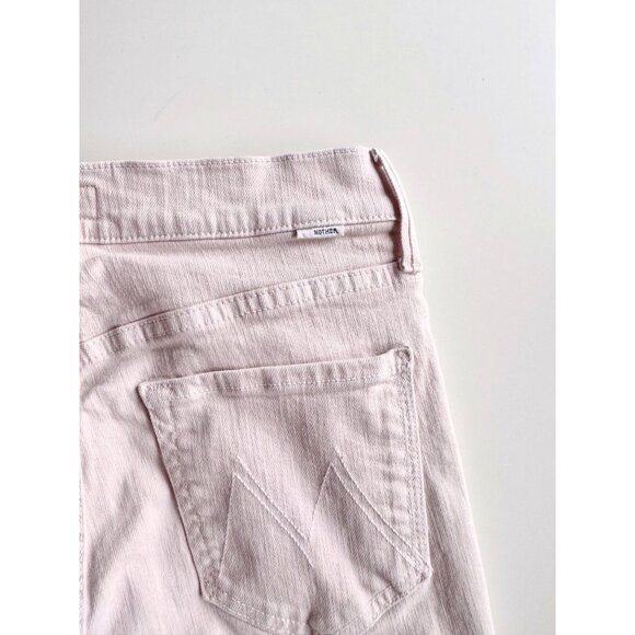 MOTHER The Dazzler Hover Pale Peach Pink High Rise Skinny Jeans, Size 27 - Picture 10 of 16